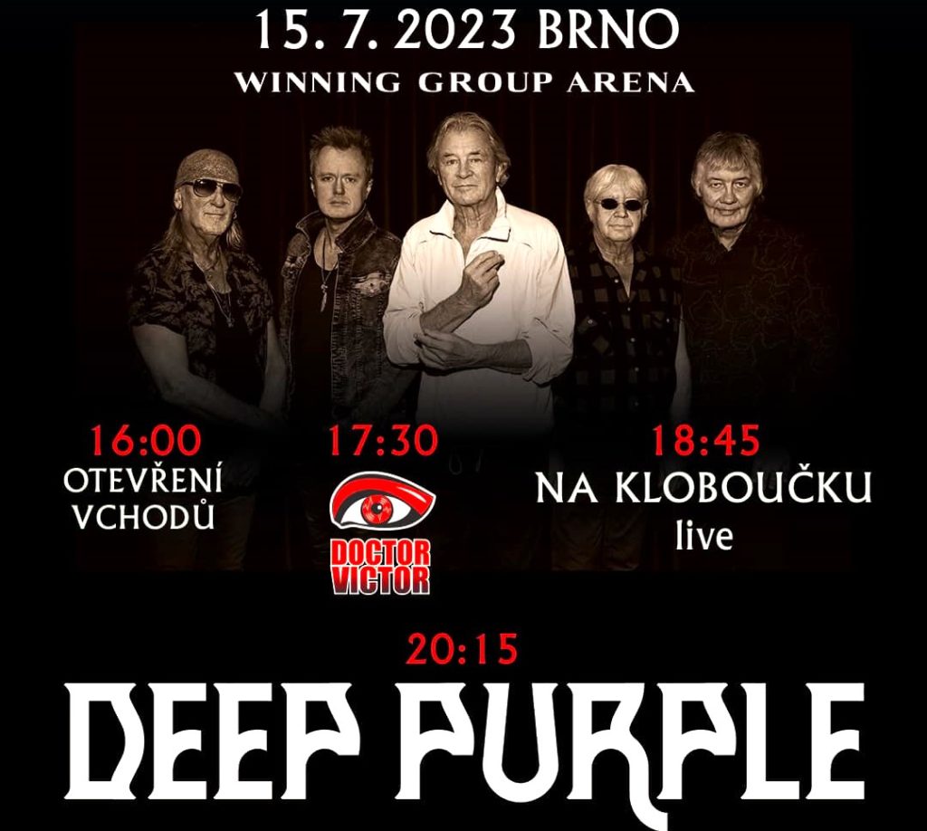 V brněnské Winning Group Areně dnes zahrají Deep Purple Brňan