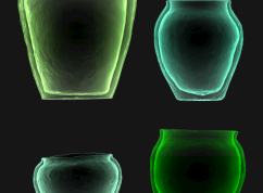 3D skeny hrnců, v nichž se vařilo proso