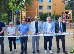 V brněnských Žabovřeskách otevřeli nové hřiště a veřejné prostranství v lokalitě Luční