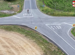 Cyklista stopka Policie ČR