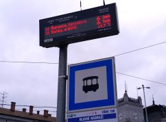 Elektronický panel MHD Zdeněk Ondra