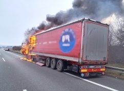 Požár kamionu3 HZS JMK