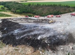 Požár skládky Bratčice3 HZS JMK
