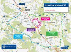 Uzavírka Grešlové Mýto mapka1 ŘSD Brno