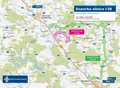 Uzavírka Grešlové Mýto mapka2 ŘSD Brno