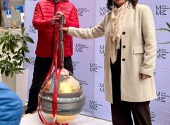 Zlatá makovice s časovou schránkou je zpět na Měnínské bráně